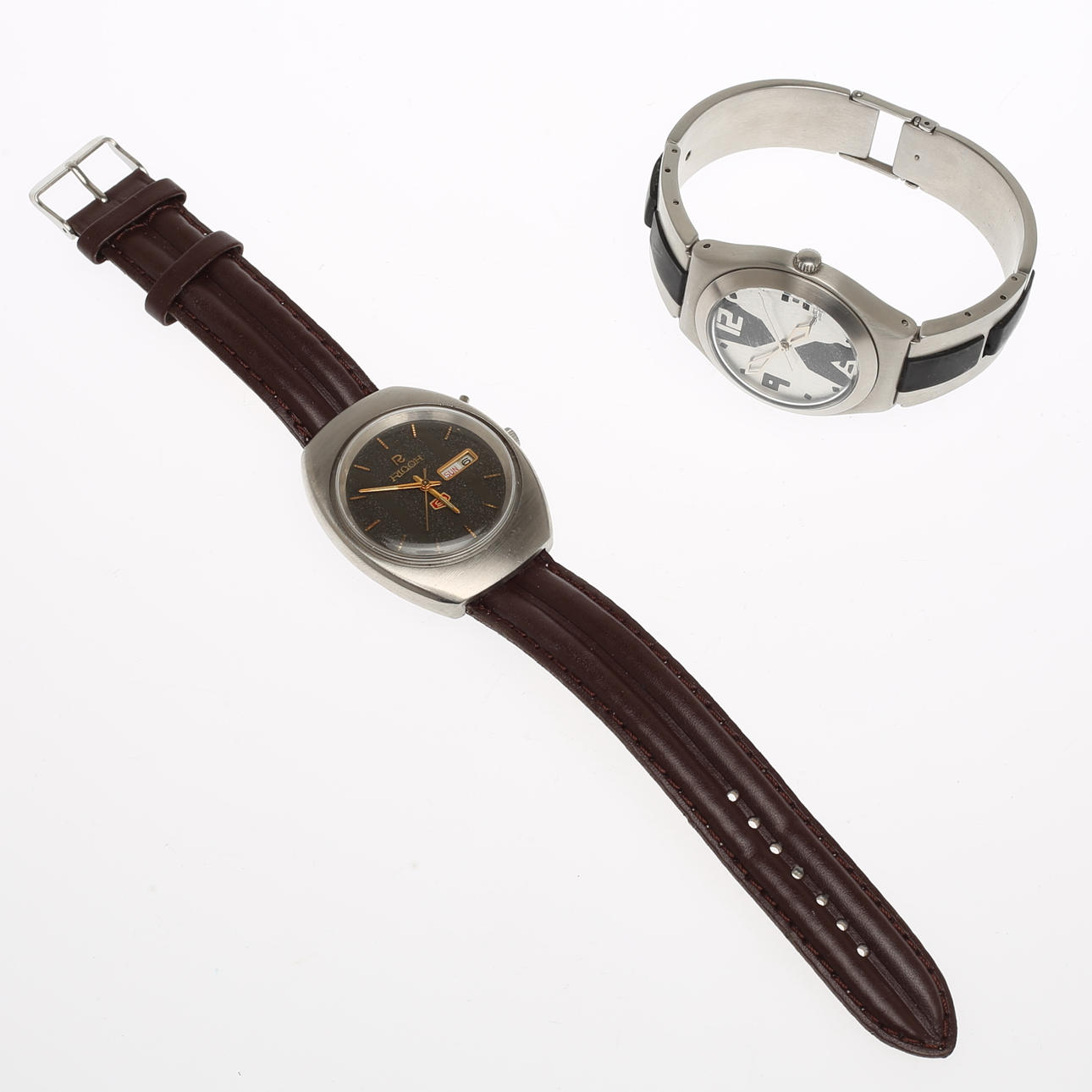 MEN'S WATCH, 2 pcs, Ricoh 9 automatic and Swatch, quartz.