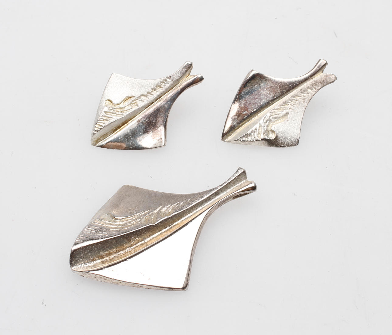 GARNITYR, 2 delar, silver.