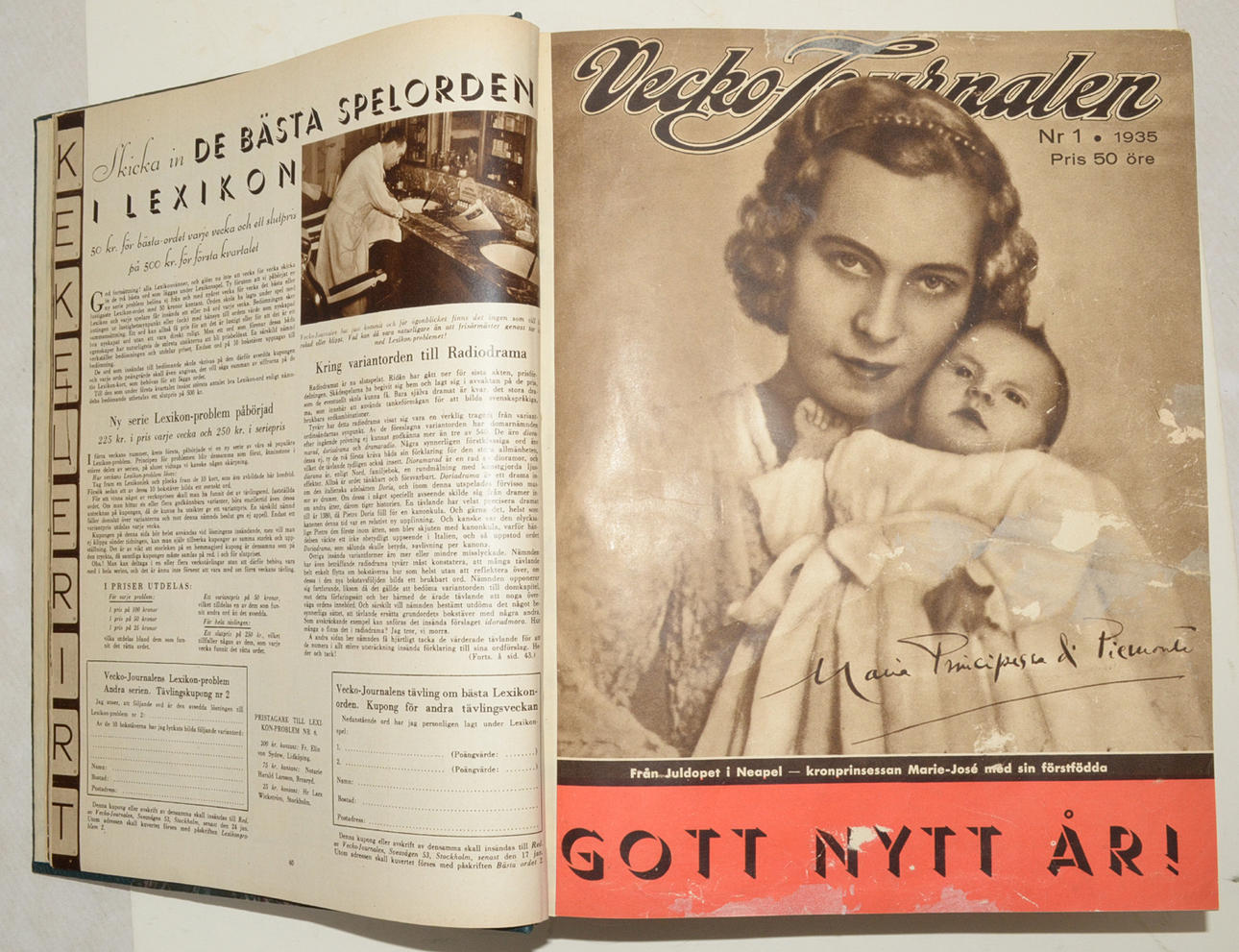 VECKO-JOURNALEN 1935. nr 1-52.