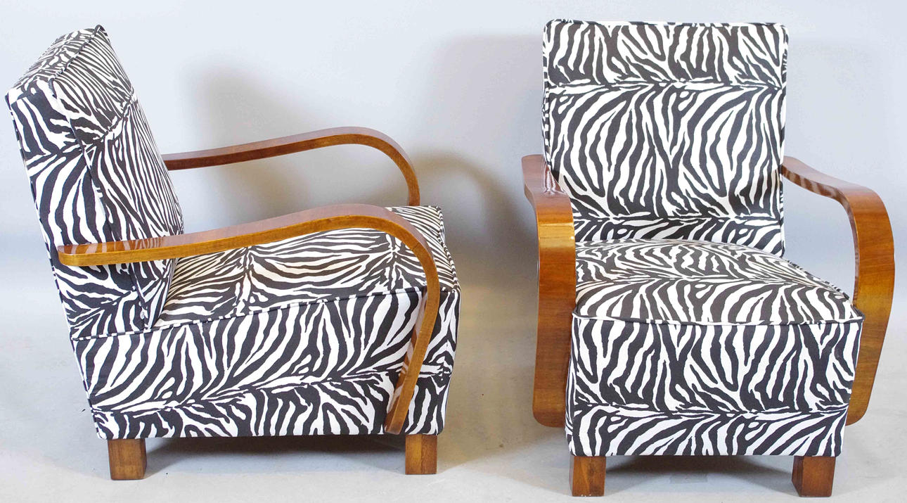 FÅTÖLJER, 1 par, Art Deco.