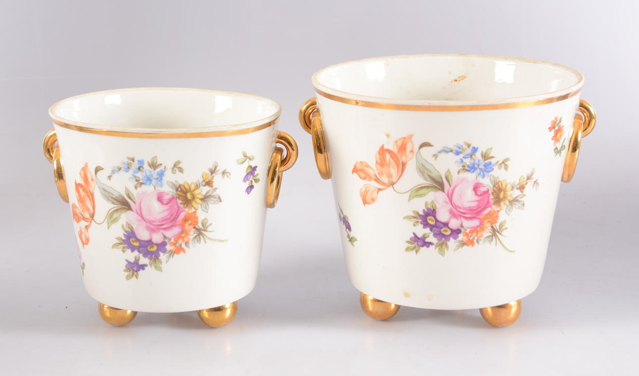 YTTERFODER, 2 stycken, Freiberger Porzellan.