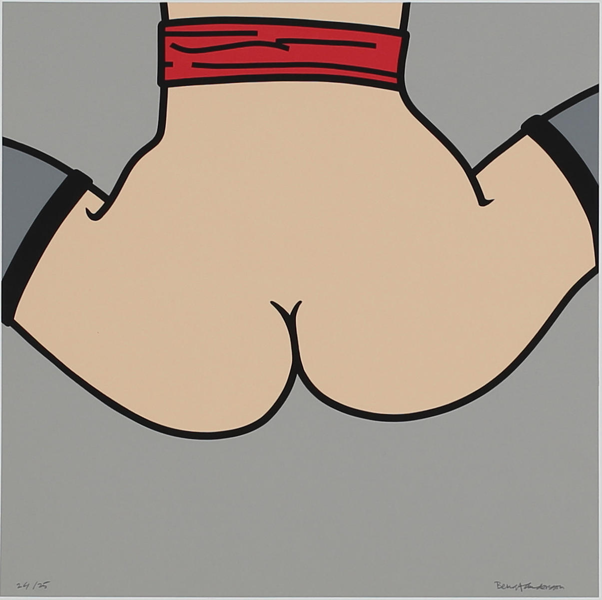 BENGT ANDERSSON. Modeller (2). Färgserigrafier. Signerade. 9/25, 24/25.