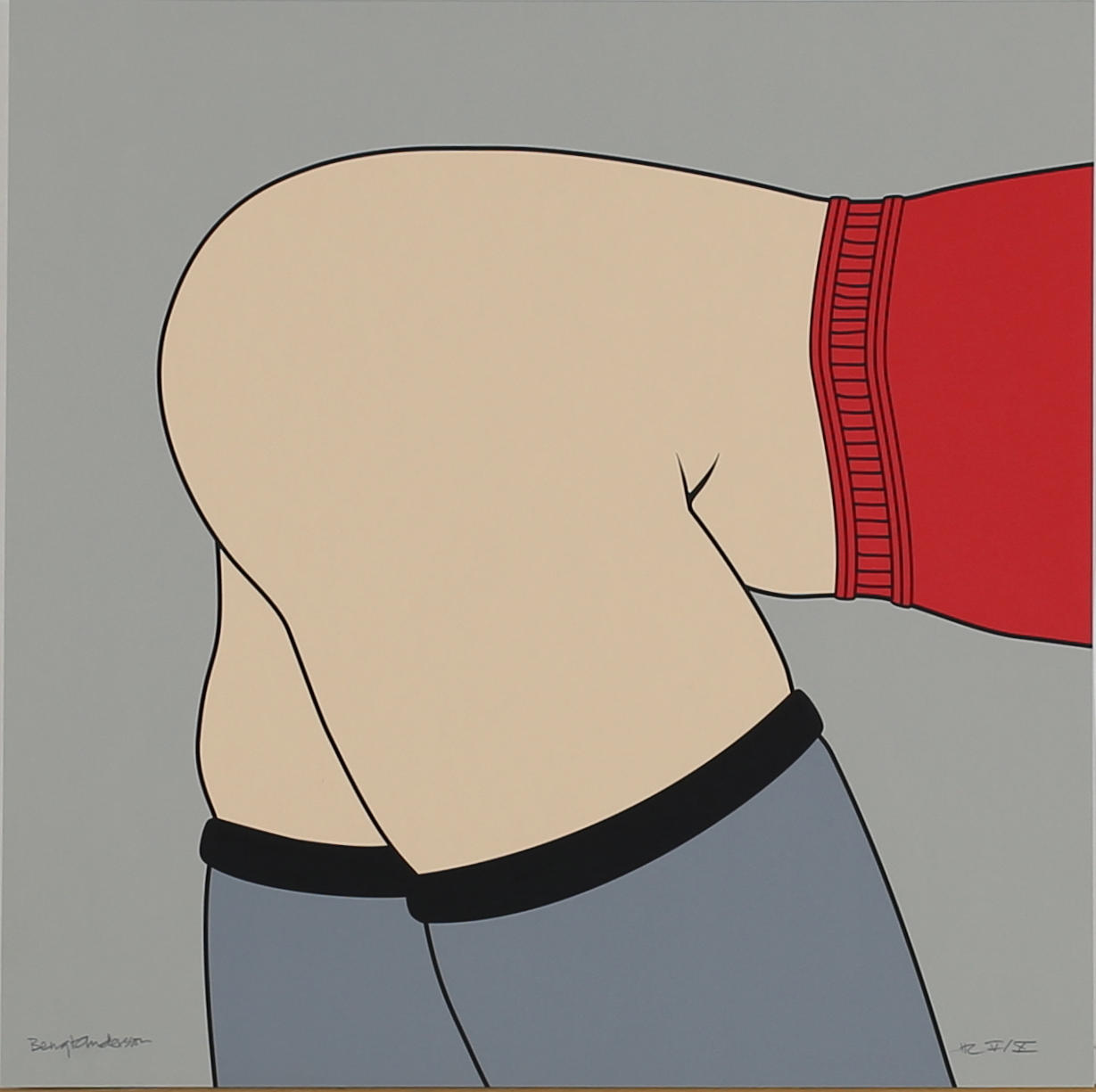 BENGT ANDERSSON. Modeller (2). Färgserigrafier. Signerade. EA III/X, HC V/X.