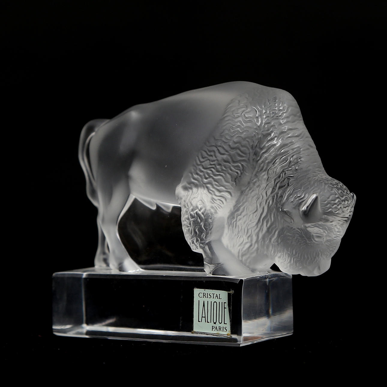 BREVVIKT kristall, buffel, Lalique efter 1945.