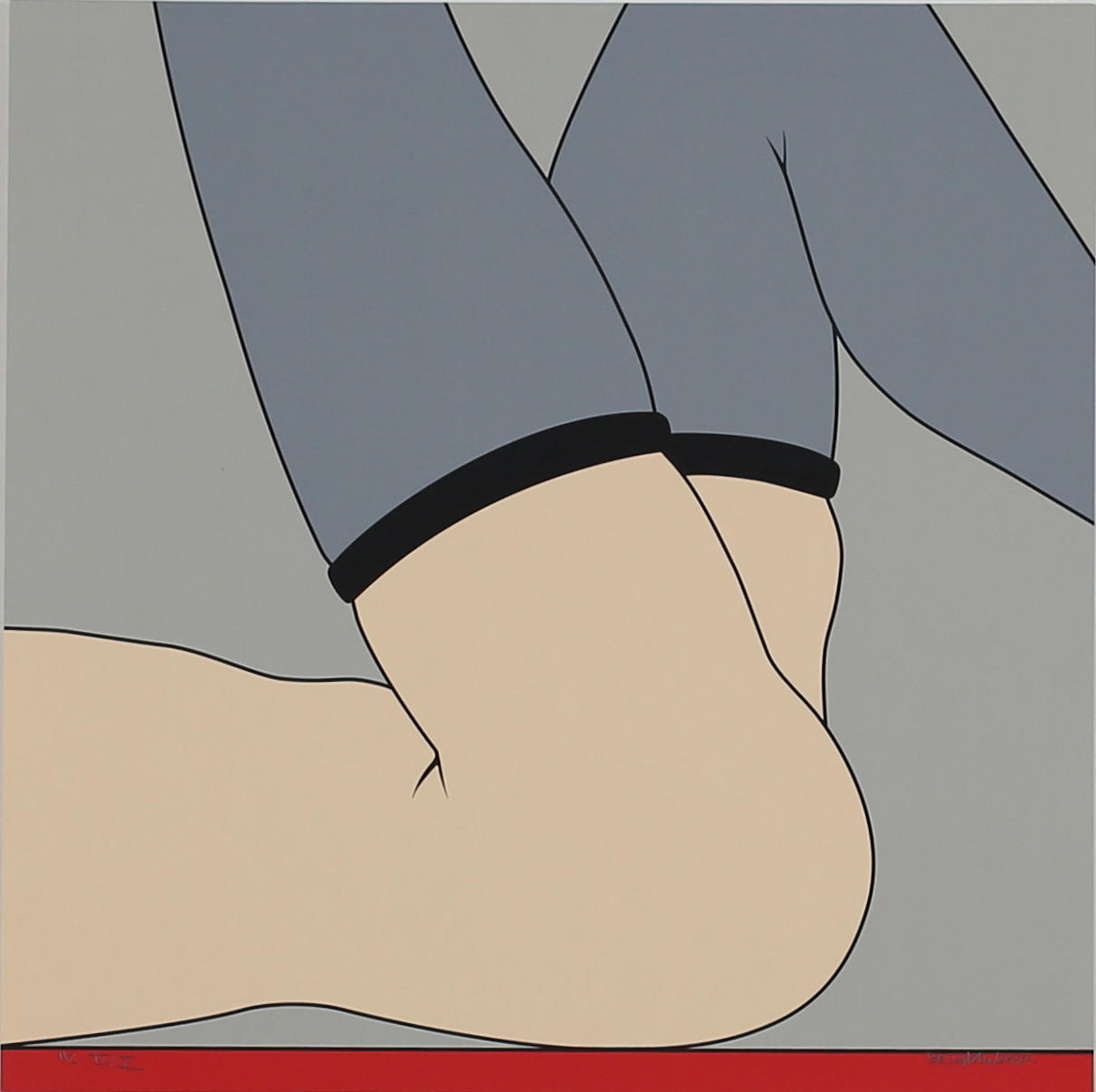 BENGT ANDERSSON. Modeller (2). Färgserigrafier. Signerade. HC IV/X, HC VII/X.