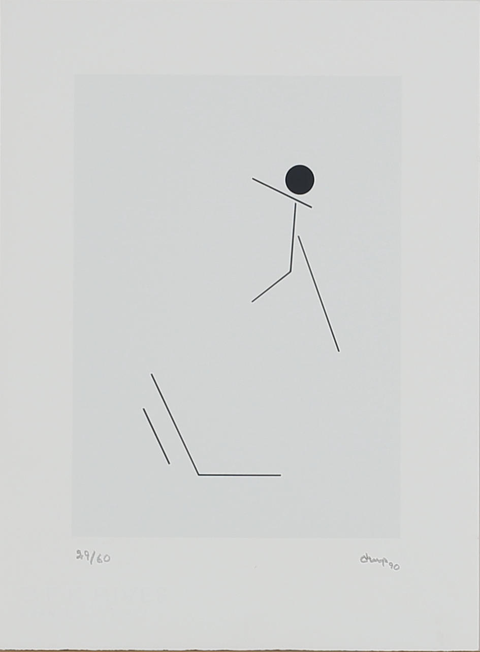 BENGT ORUP. Komposition. Litografi. Signerad Orup och daterad -90. 29/60.