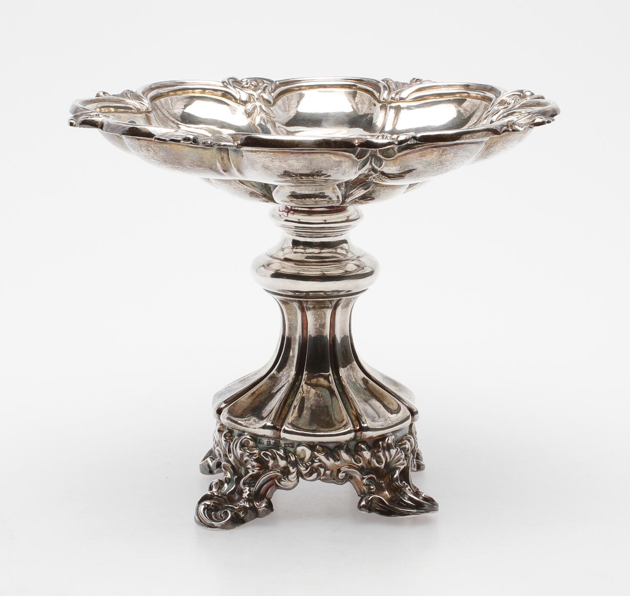 FAT på FOT, silver, nyrokoko, Gustav Möllenborg, Stockholm 1849, vikt ca 321 gram.