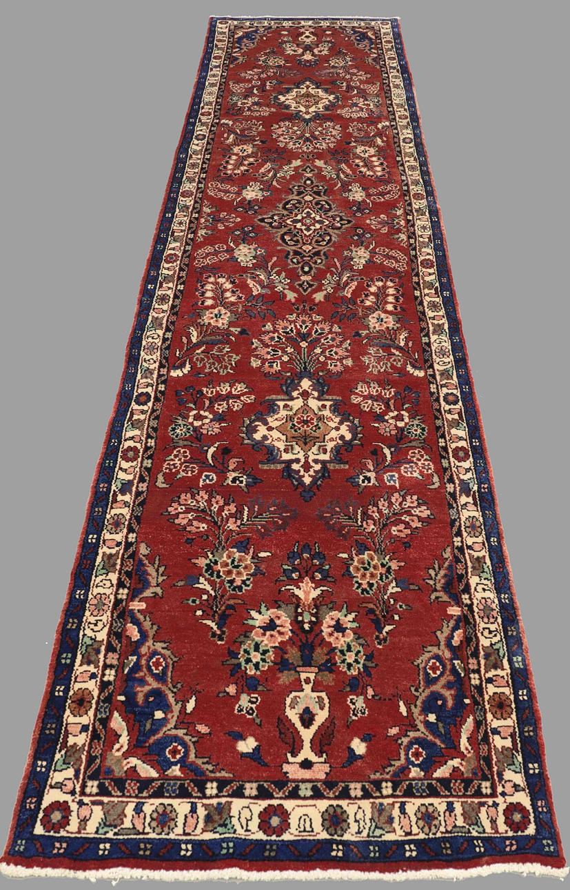 ALFOMBRA, persa, hamadan, 420 x 90 cm.