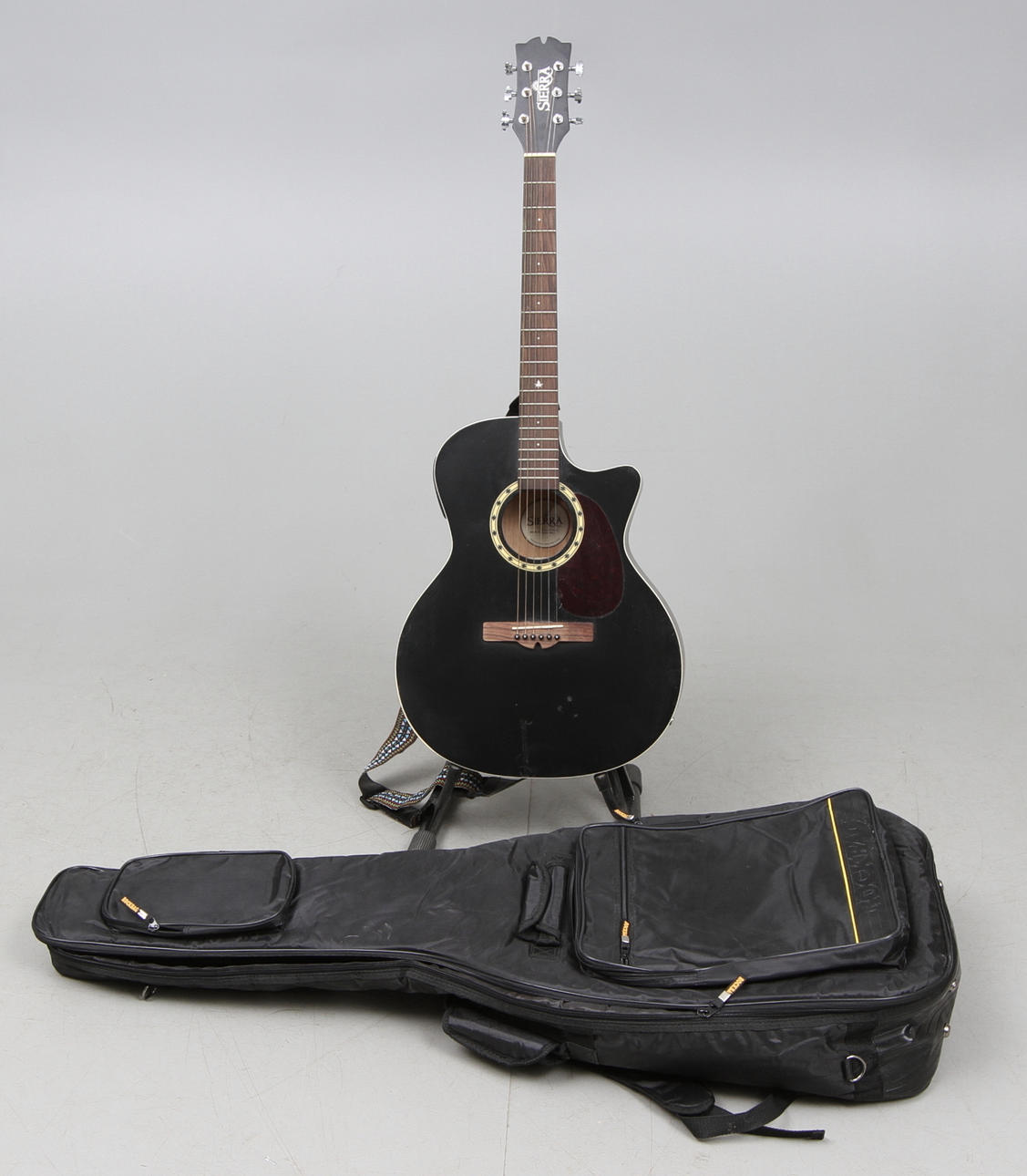 HALVAKUSTISK GITARR, SGS-GA1BK, Sierra.