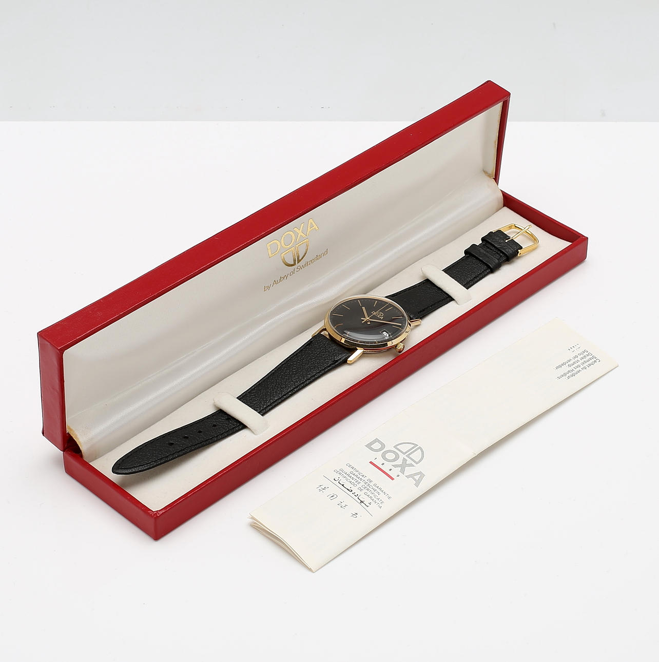 ARMBANDUHR, Gold auf Stahl, Doxa.