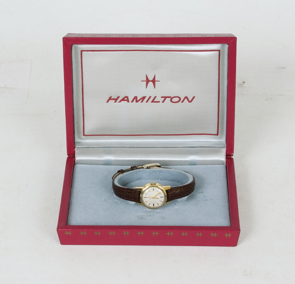 BRACELET WATCH, Ladies, double gold, Hamilton.
