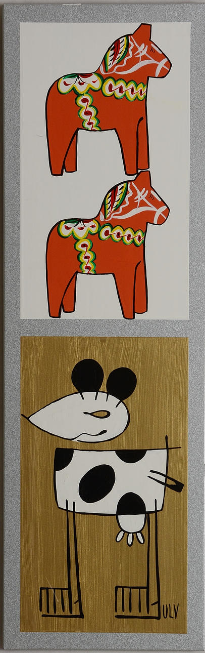 ULF (ULVEN) SCHLYTER. Acrylic on plate.