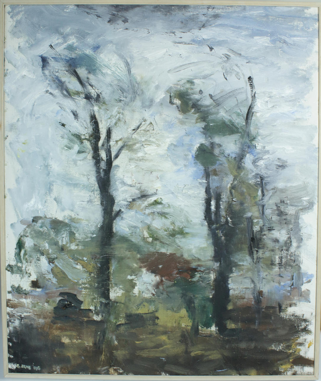 GUSTAV ARNE. Two trees, oil on canvas, signed G. Arne - 78.