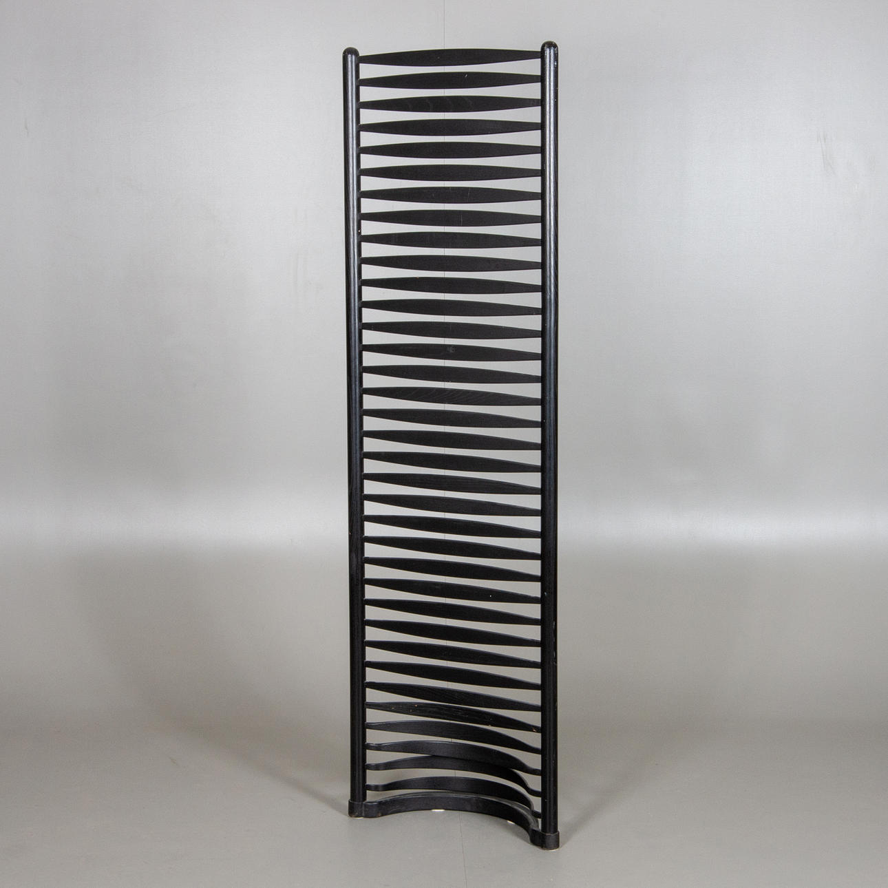 SCREEN, black stained oak, design Massimo Morozzi, Mazzei.