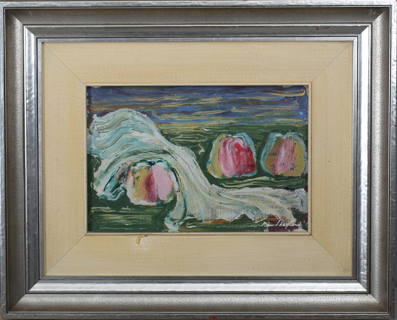 PÄR SIEGÅRD. Stilleben. Olja på pannå. Signerad.