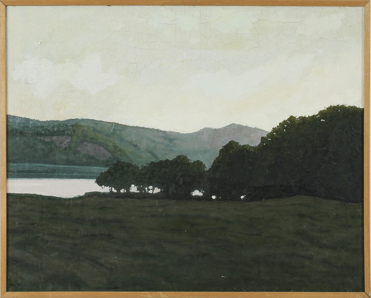 TONY ROOS. Olja på duk, signerad.