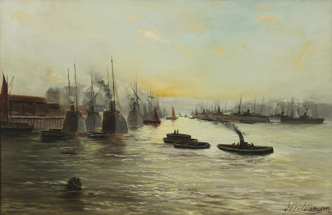 WILLIAM HARRY WILLIAMSON. Olja på duk, signerad.