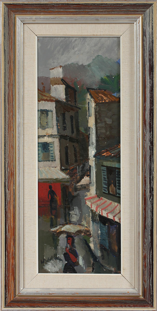 GUNNAR WAHLBERG. Oil on Board, signed.