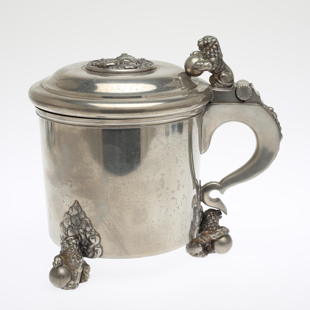 STOP, tenn, märkt J.L.H, 1900-tal.