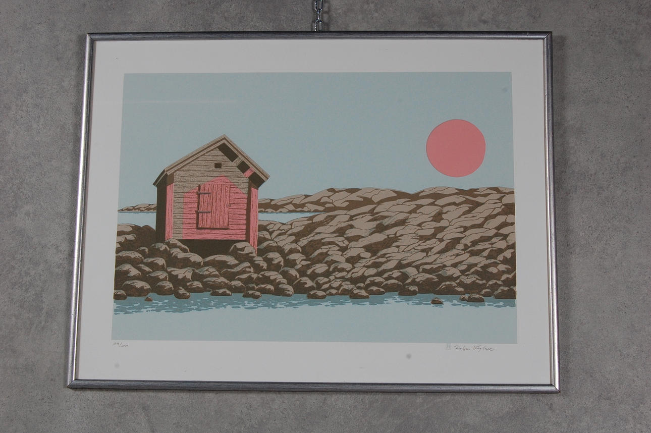 RALP HÖGLUND. färglitografi, signerad, daterad, numrerad 104/200.