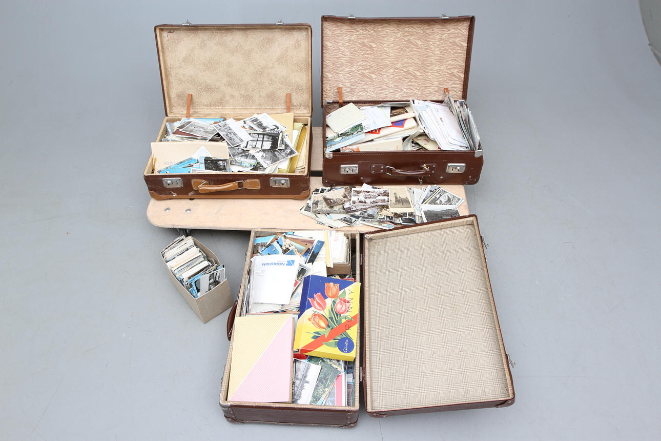 VYKORT, BREV och FRIMÄRKEN mm, 1900-tal.