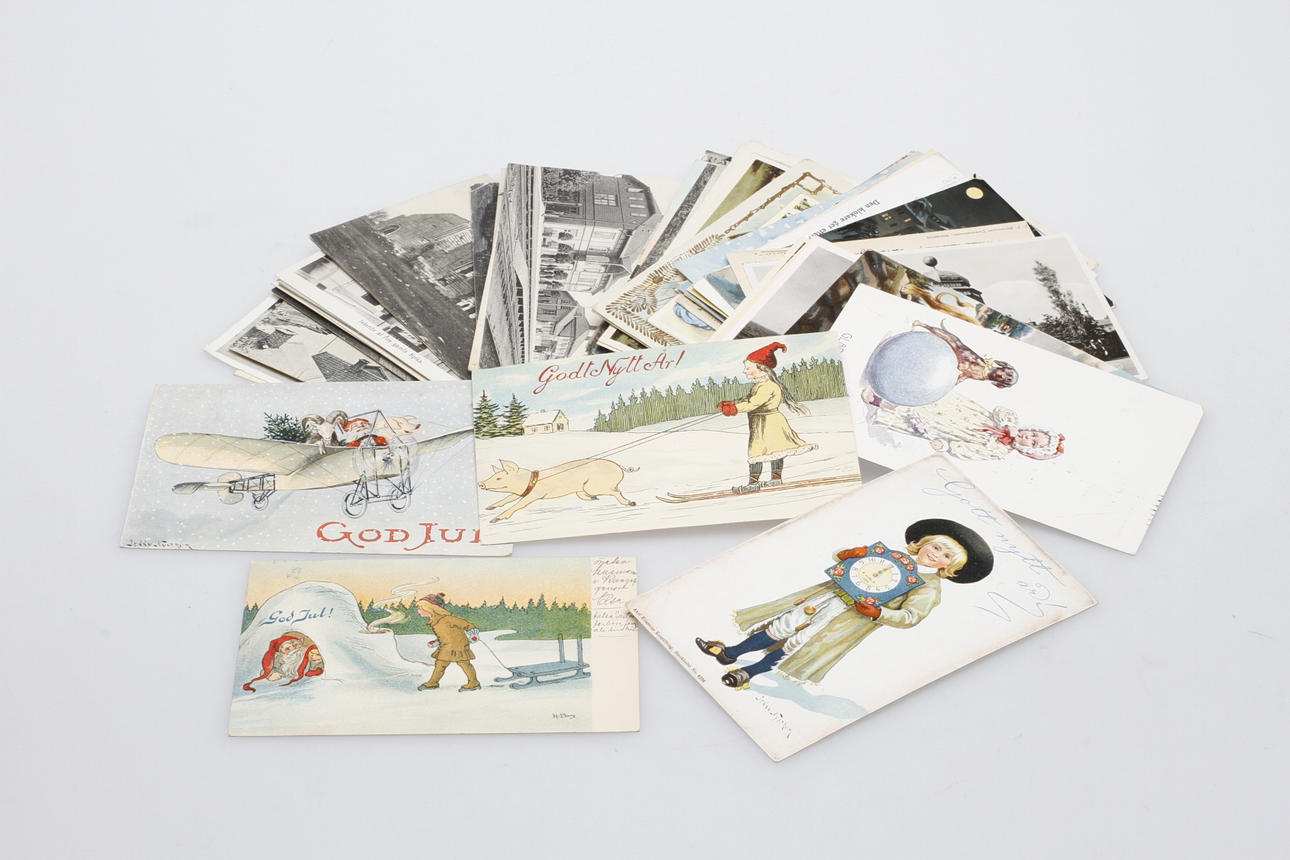 VYKORT och JULKORT, Sverige, bl.a. tidigt 1900-tal.