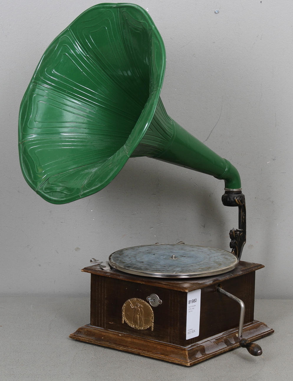 TRATTGRAMMOFON, tidigt 1900-tal.