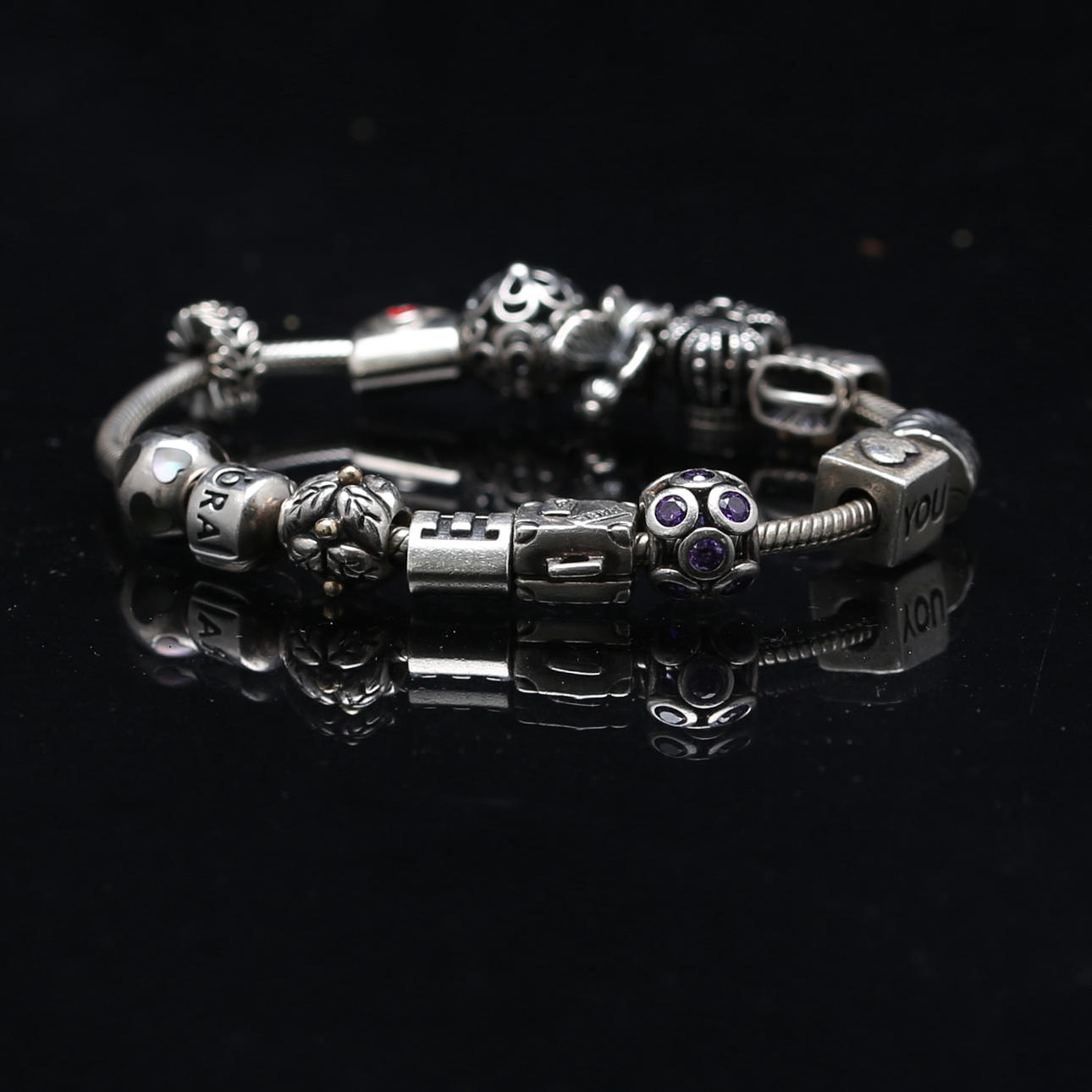 BERLOCKARMBAND, Pandora, silver, 925.