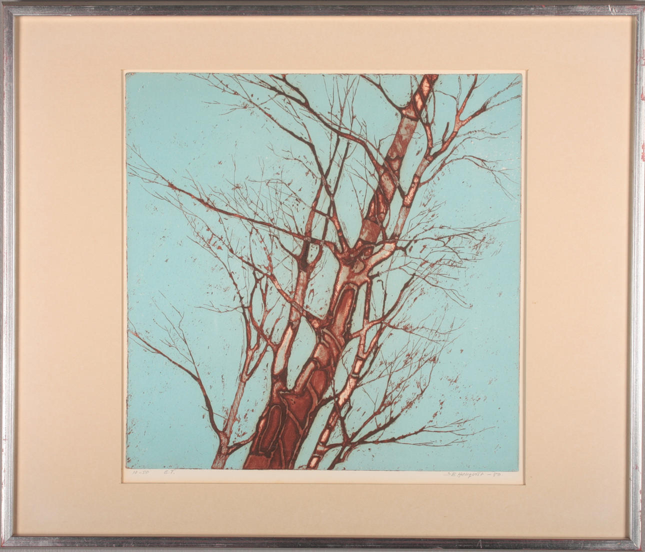 SVEN HELLQVIST. COLOR LITHOGRAPHY, signed and numbered 10-50 and dated -80.