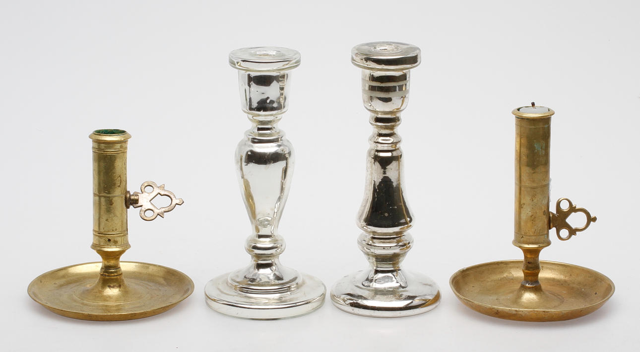 LJUSSTAKAR, 4 st, 1800-tal.