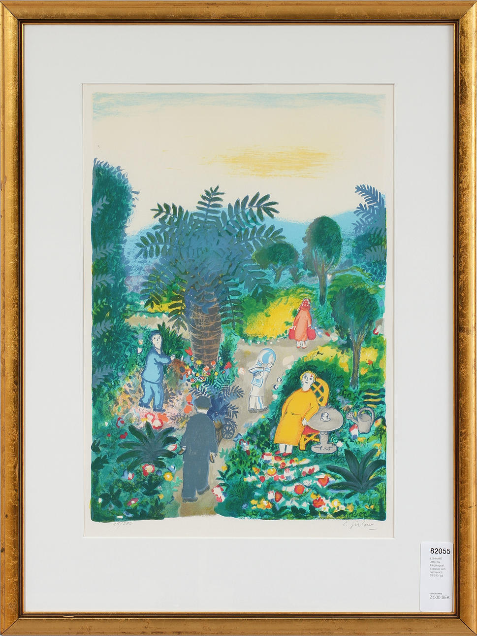 LENNART JIRLOW. Färglitografi, signerad och numrerad 29/280.