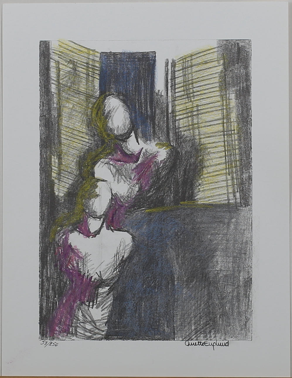 ANETTE ENGLUND. Modeller (4). Litografier. Signerade. 33, 38, 39, 58/250.