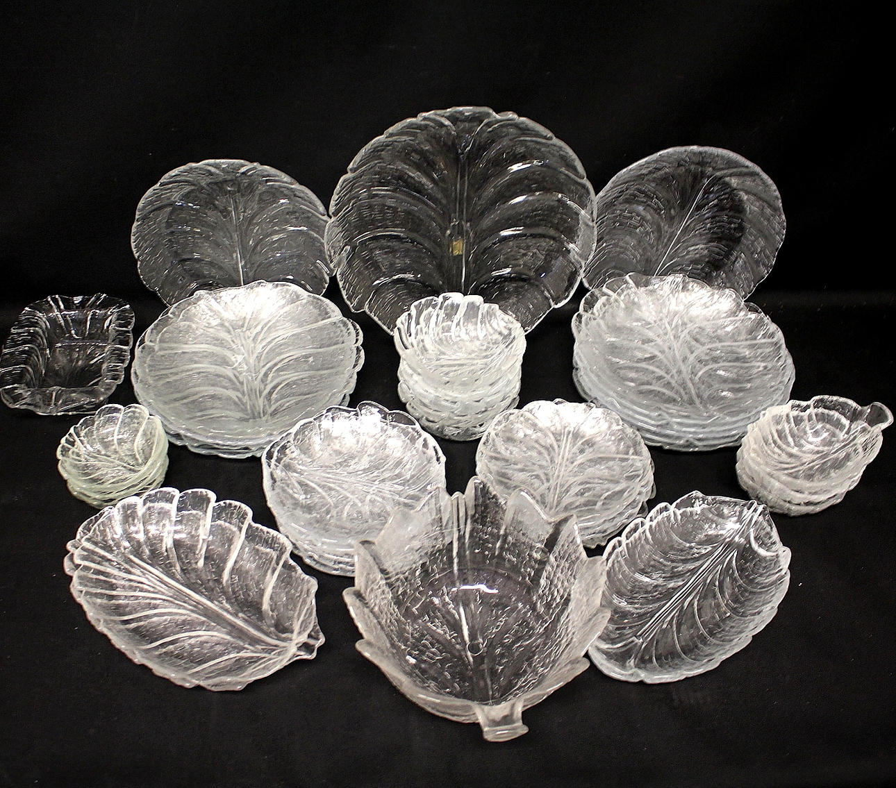 TABLEWARE, glass, 42 pieces, Orrefors "Eden", Lars Hellsten.