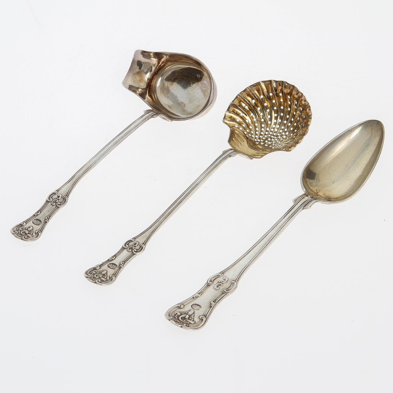 SILVER, 8 delar, L Larsson, Sverige, ca 565 gram.