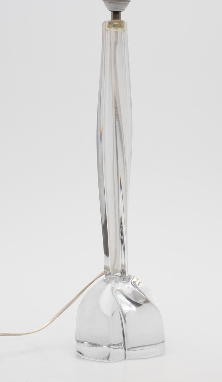 BORDSLAMPA, glas, Daum, Frankrike, sign.