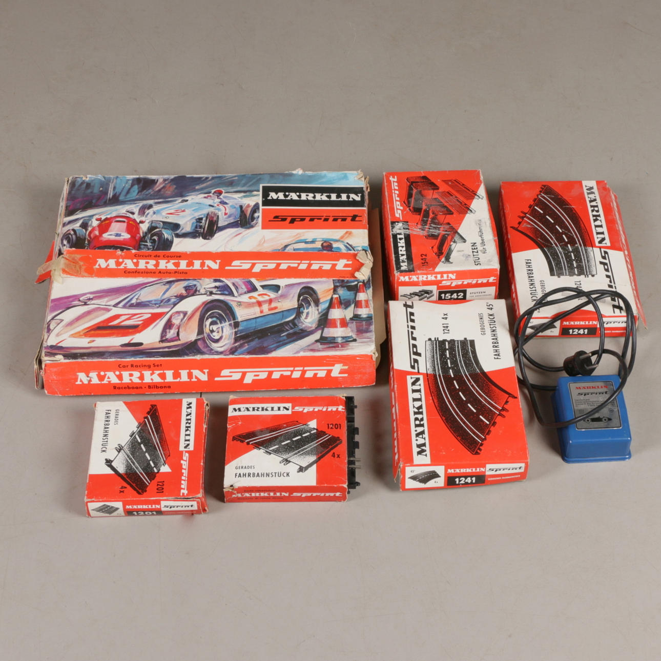 BILBANA, Märklin Sprint 1400, transformer and extra strips, second half of the 20th century.