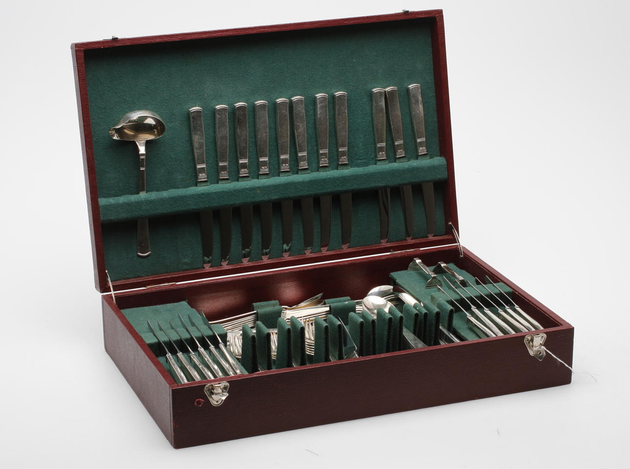 BESTICK, 85 delar, silver, "Rosenholm", Jacob Ängman, GAB, Stockholm 1960-63, vikt ca 3063,9 gram.