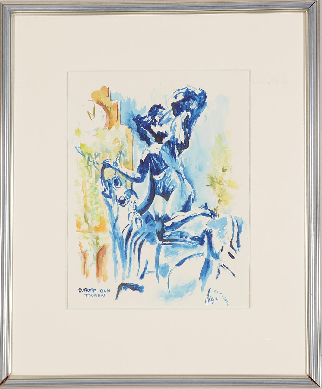 VIOLA LINDELL. Aquarell.