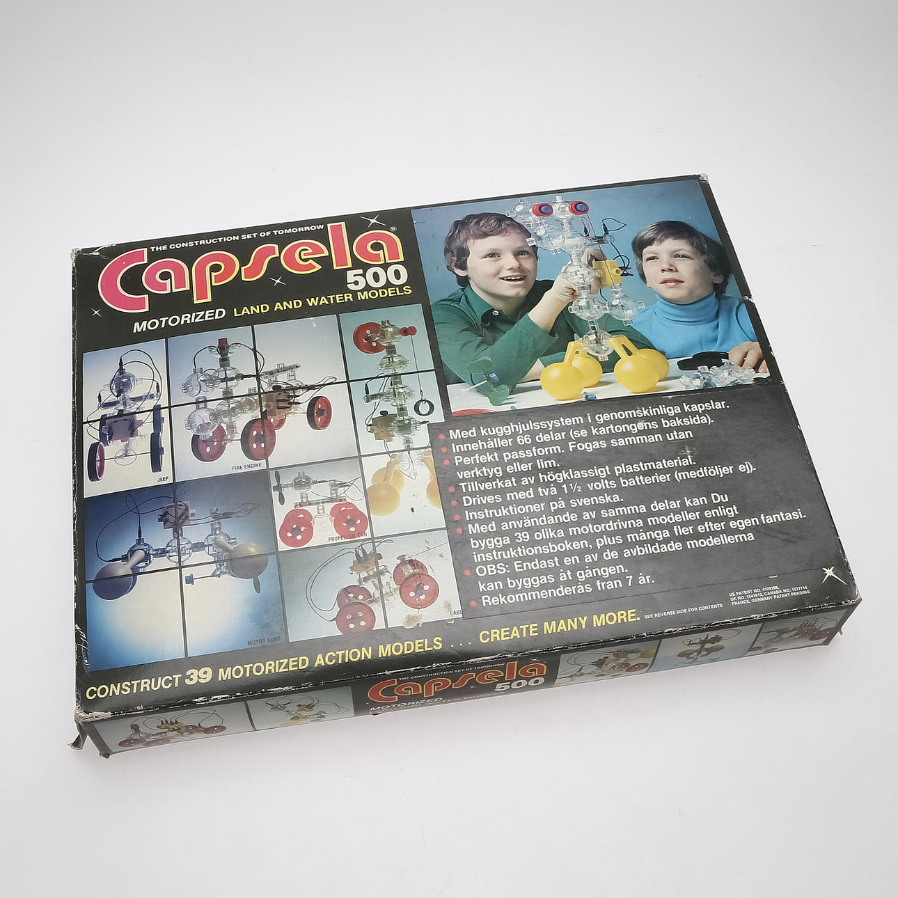 LEKSAKER, Meccano samt Capsela.