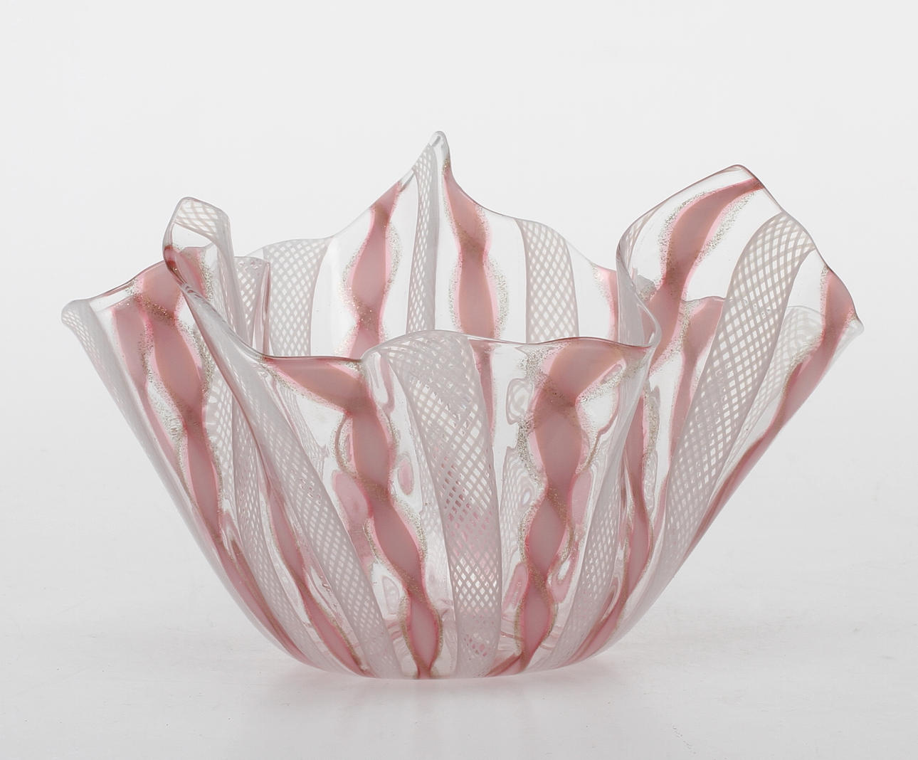 SKÅL, sk näsduksskål, glas, sannolikt Murano Italien.