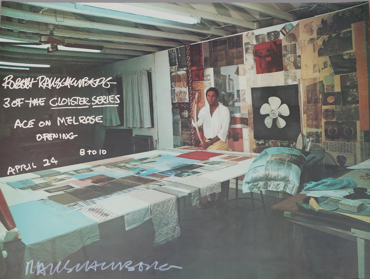 ROBERT RAUSCHENBERG, SIGNERAD POSTER.