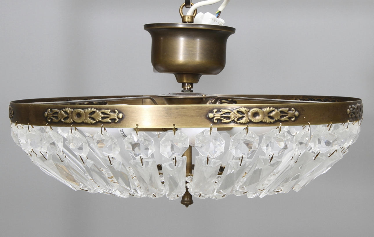 Takplafond med prismor, sent 1900-tal.