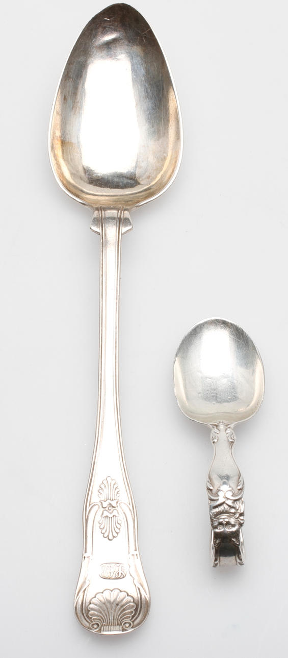 SKEDAR, 2 st, silver, 1800-tal.