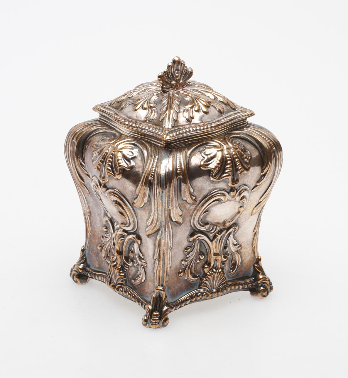 TEBURK, försilvrad koppar, Sheffield, England, sent 1700-tal, möjligen Tudor & Leader.