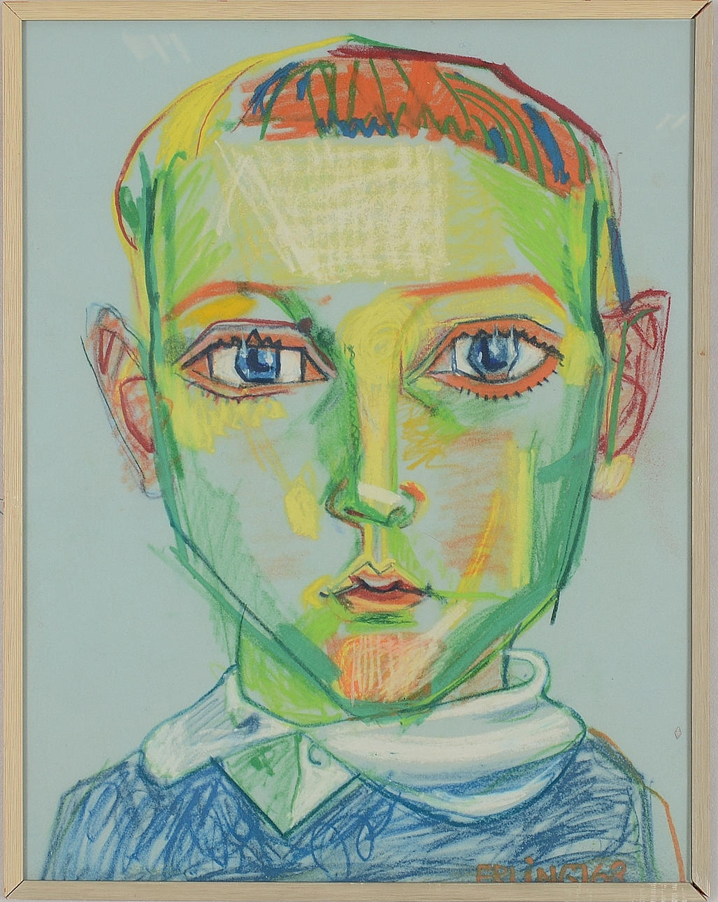 ERLING JOHANSSON. Pastell.