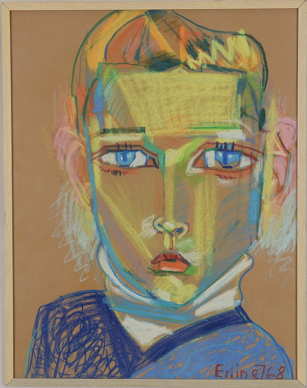 ERLING JOHANSSON. Pastell.