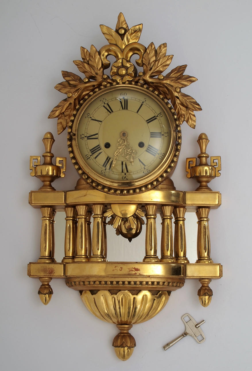 WALL CLOCK, GUSTAVIAN STYLE.