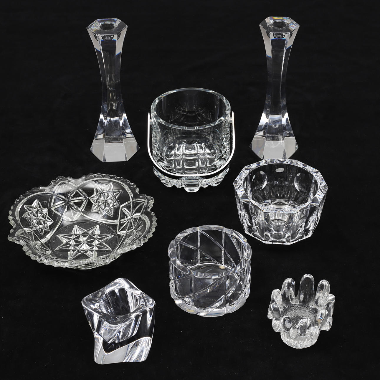 GLASFÖREMÅL, 8 st, Bengt Edenfalk, Sigurd Persson m fl.