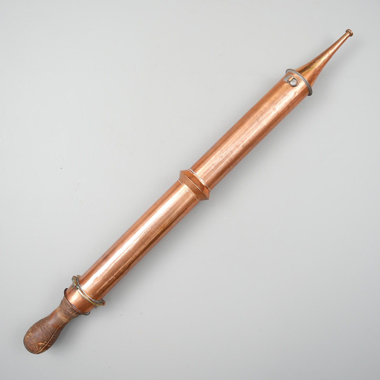 TULIJOUSI, kupari/puu, 1800/1900.