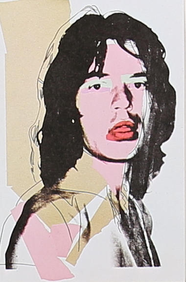 ANDY WARHOL. Mick Jagger, 1975. Offset printing. Unsigned.